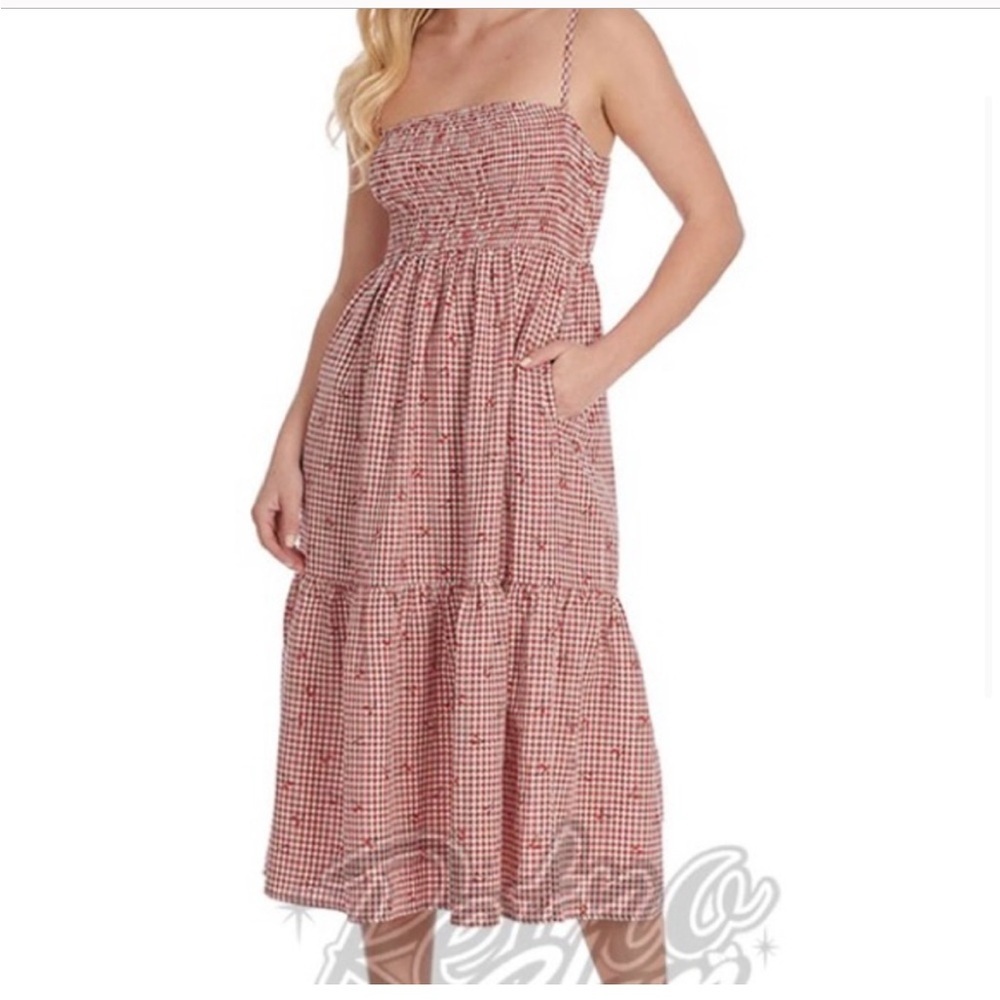 Banned Red Cherry Sweet Pea Dress -
-smocked bodice -NWOT-Sz XXL🍒​ - Picture 13 of 15